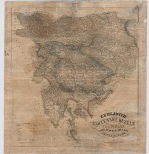Zemljovid slovenskih dežel in pokrajin, 1825
